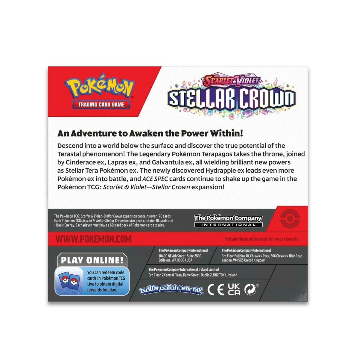 (TCGA) Pokemon TCG: Scarlet & Violet-Stellar Crown Booster Box