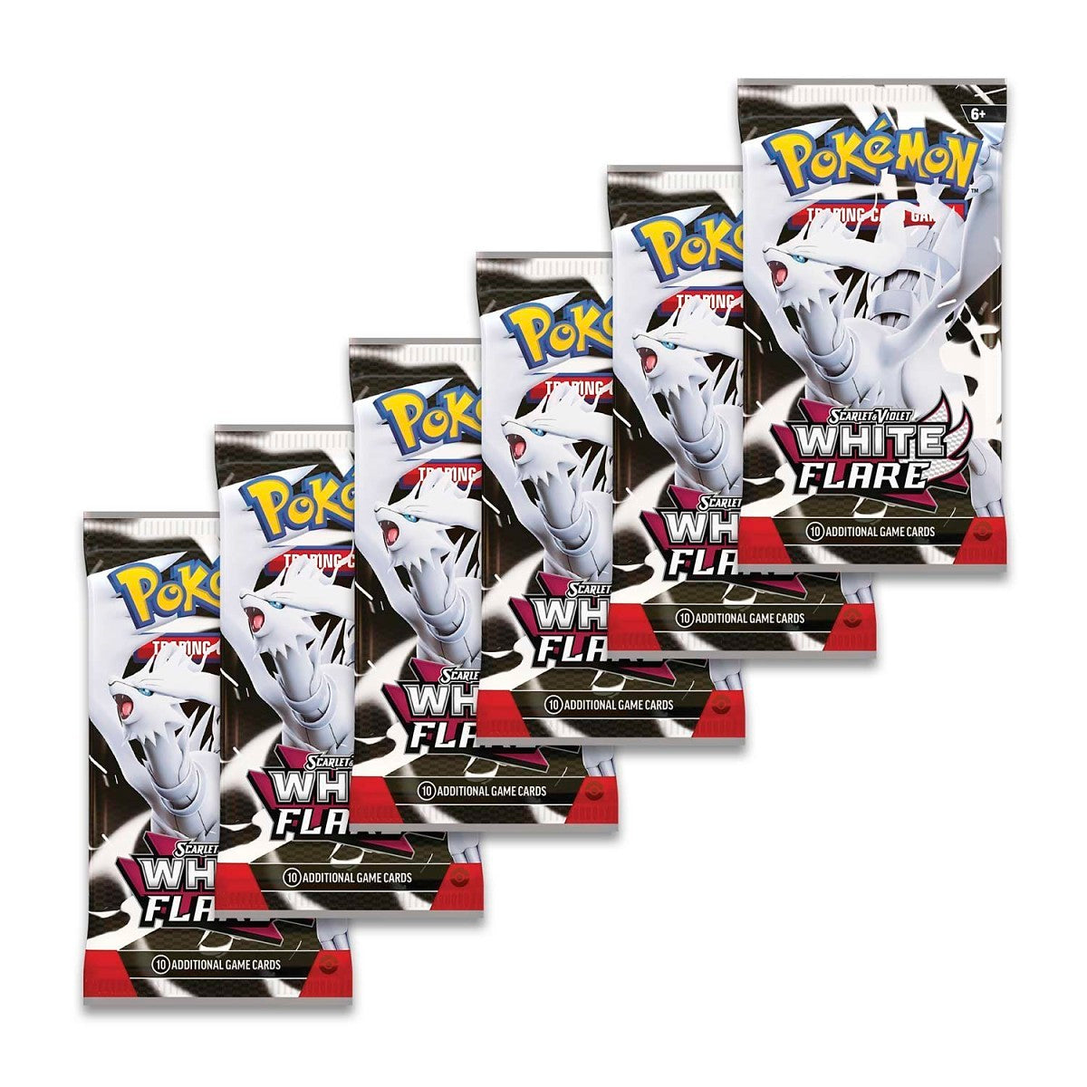Pokémon TCG: Scarlet & Violet White Flare Booster Bundle (6 Packs)